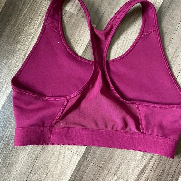 adidas Magenta Sports Bra with Wide Straps and Elastic Support - Picture 7 of 11
